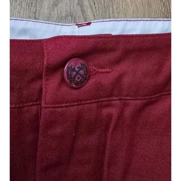 Dixxon Shorts Womens 9 Red Chino 3" Inseam Cotton Stretch Outdoors Skater - Picture 6 of 9